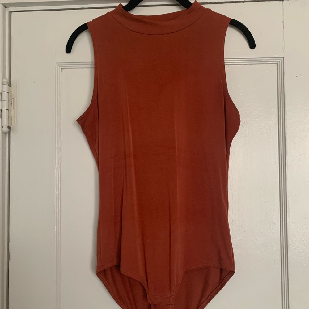 High neck Madewell bodysuit
